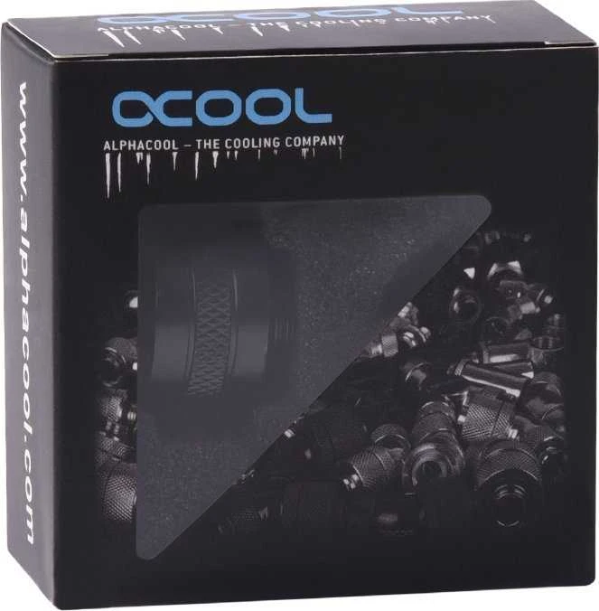 Alphacool Eiszapfen PRO jungiamasis 13 mm kietas vamzdis G1/4 – juodas