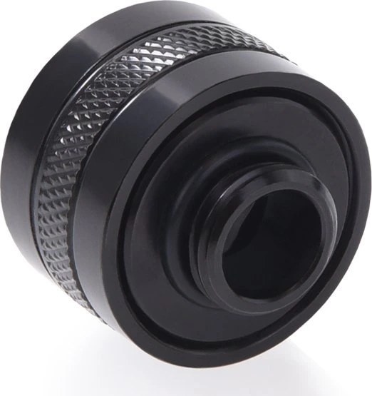 „Alphacool Eiszapfen Pro“ jungtis, 16 mm kietas vamzdelis, G1/4 colio, juodas