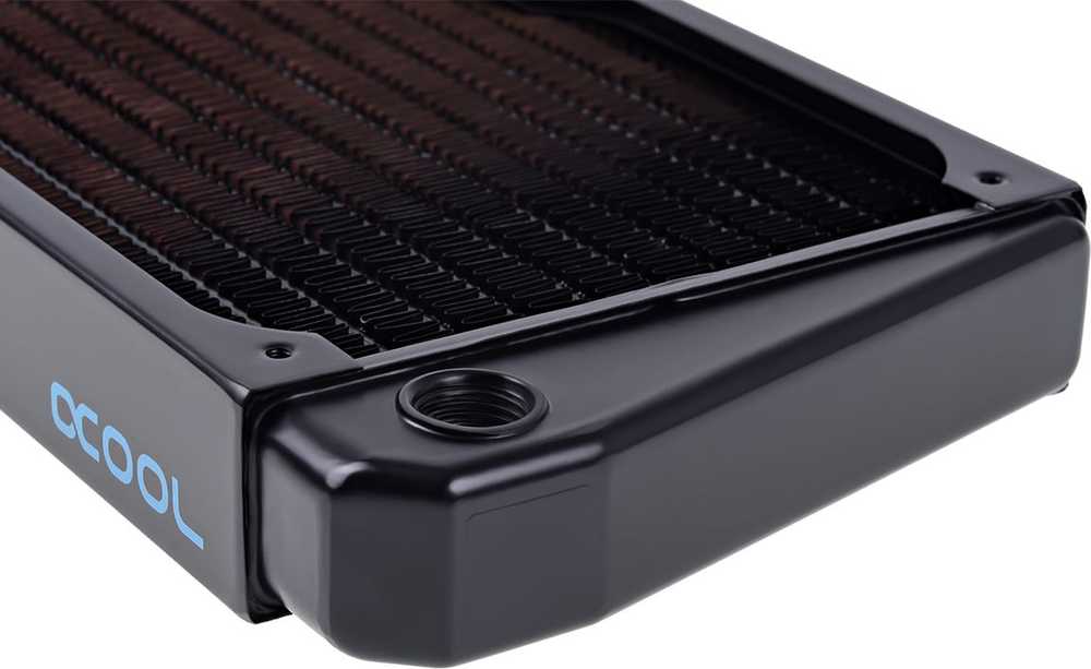 Alphacool NexXxoS ST30 Full Copper X-Flow radiatorius - 240mm, juodas