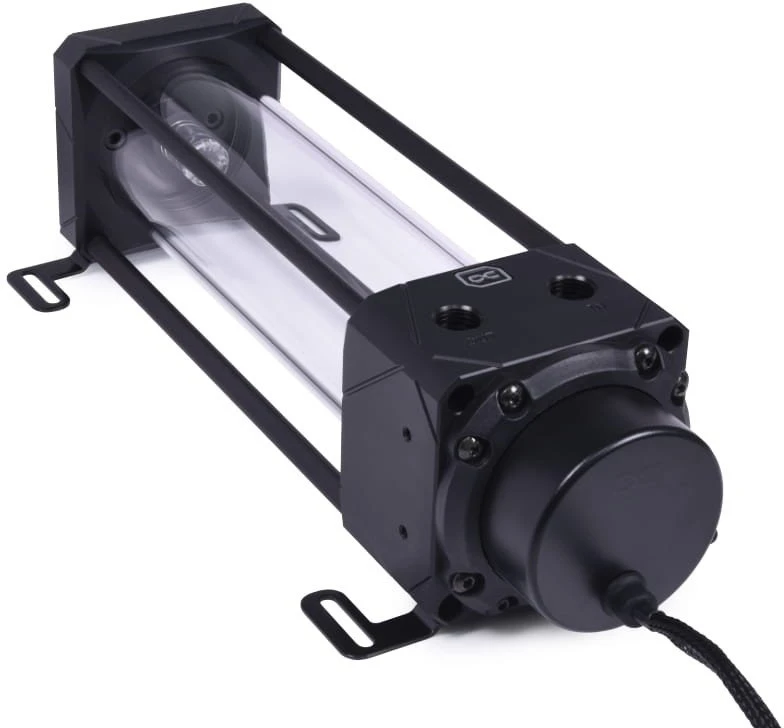 Alphacool Eisbecher Aurora D5 250 mm, įskaitant Alphacool VPP Apex D5 – Acetalas/stiklas