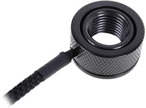 Alphacool Eiszapfen temperatūros jutiklis G1/4 IG/IG su AG adapteriu – juodas