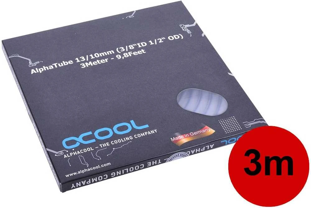 „Alphacool AlphaTube“ žarnelė HF 13/10 mm, skaidri, 3 m