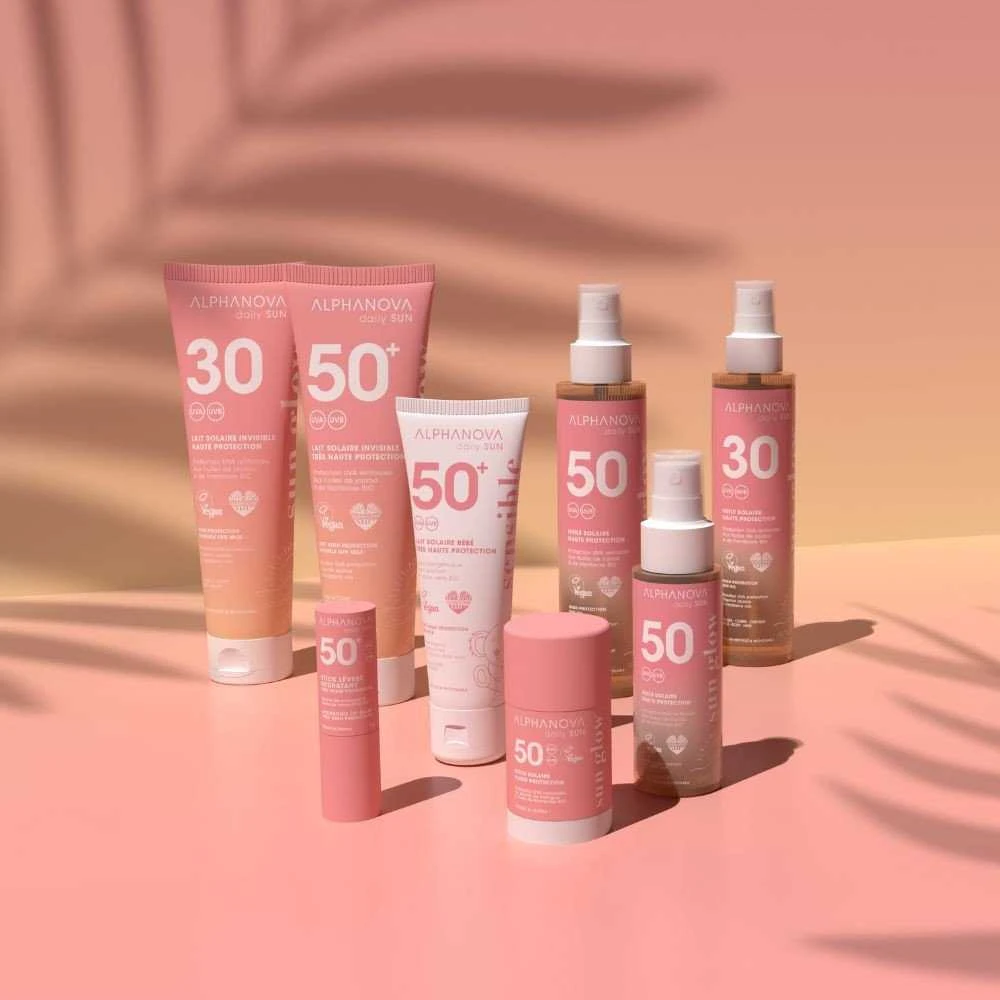 Alphanova „Daily Sun, Glow“ apsauginis losjonas nuo saulės su SPF30, 150 ml