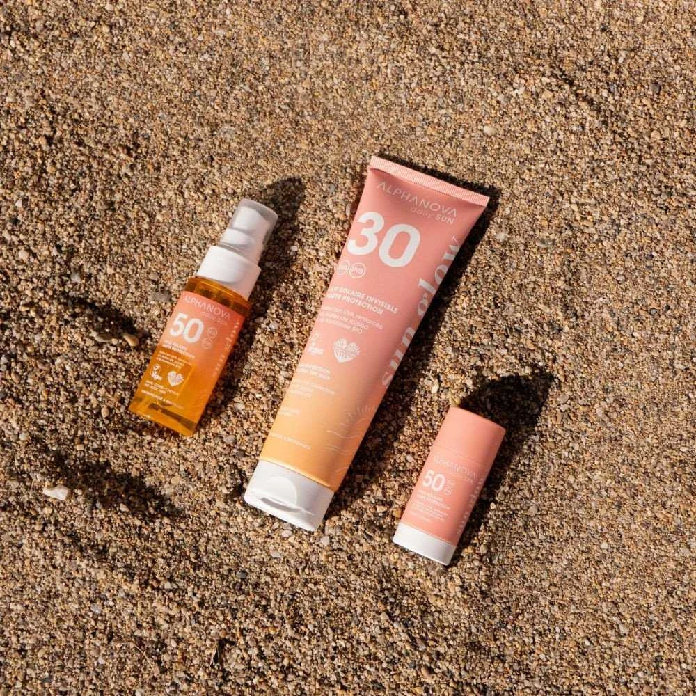 Alphanova „Daily Sun, Glow“ apsauginis losjonas nuo saulės su SPF30, 150 ml