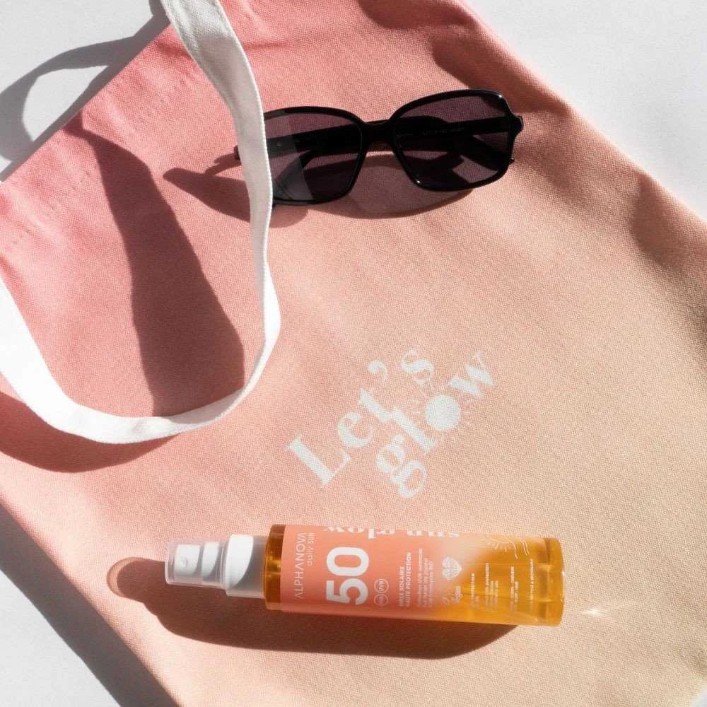 Alphanova Dieninis įdegis, švytėjimas, įdegio aliejus su SPF50, 125 ml