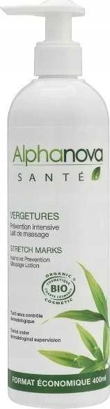 „Alphanova Sante“ losjonas nuo strijų, buteliukas su pompa, 400 ml