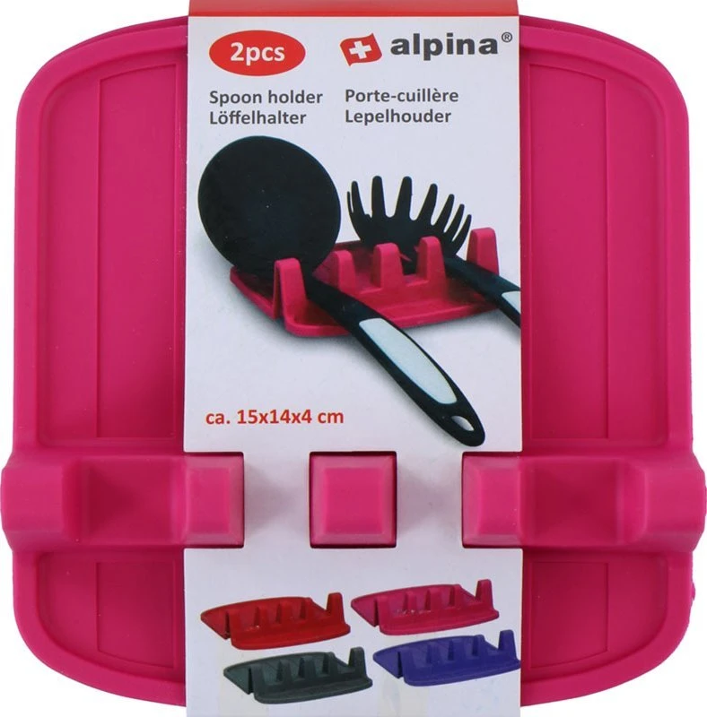 Alpina - Spoon holder / kitchen utensil holder 2 pcs (pink)