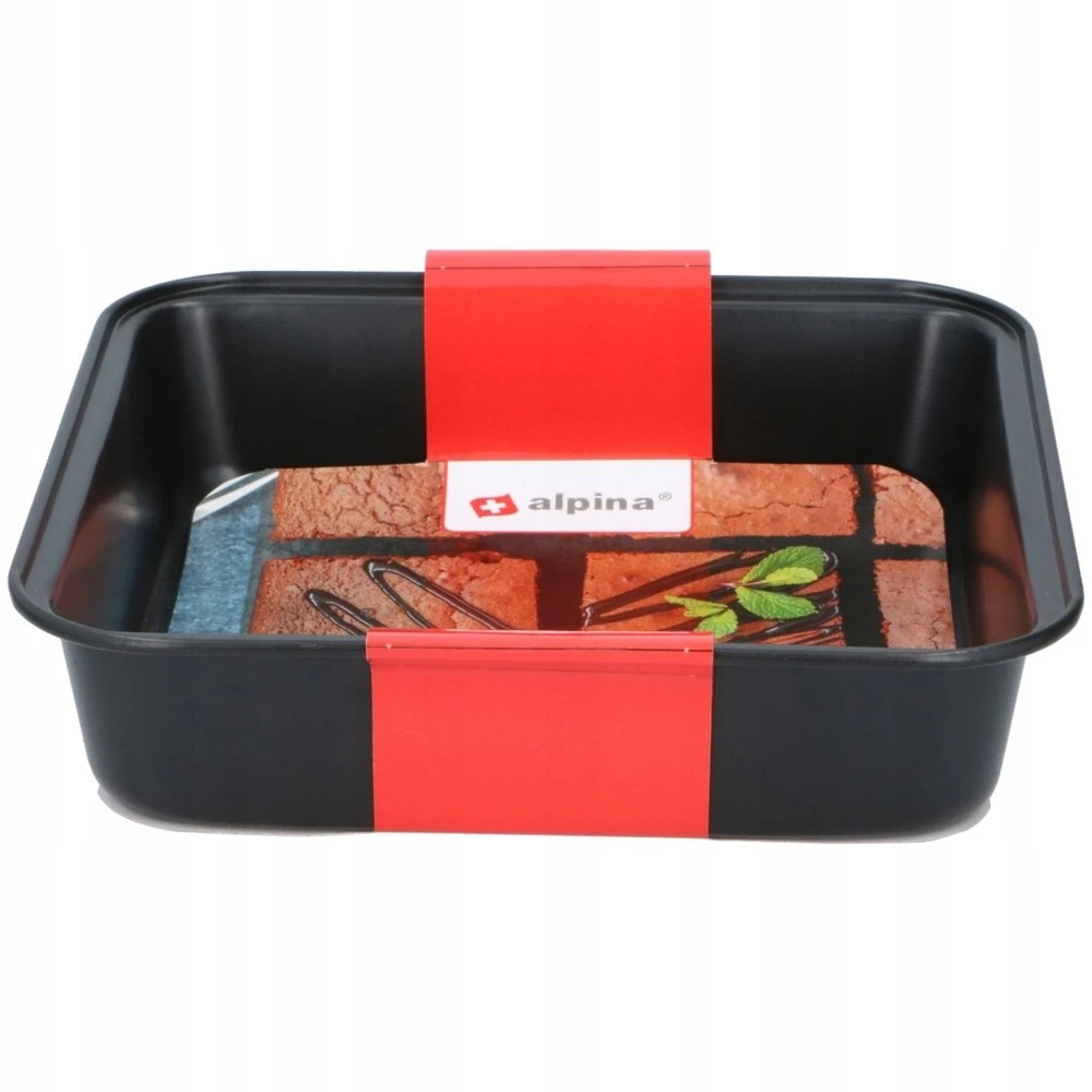 Alpina - Square baking tin with non-stick coating 23x22x5 cm