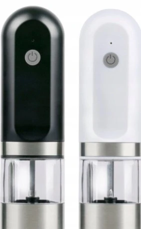 Alpina - Elektrinių druskos ir pipirų malūnėlių rinkinys su USB baterija (2 vnt.)