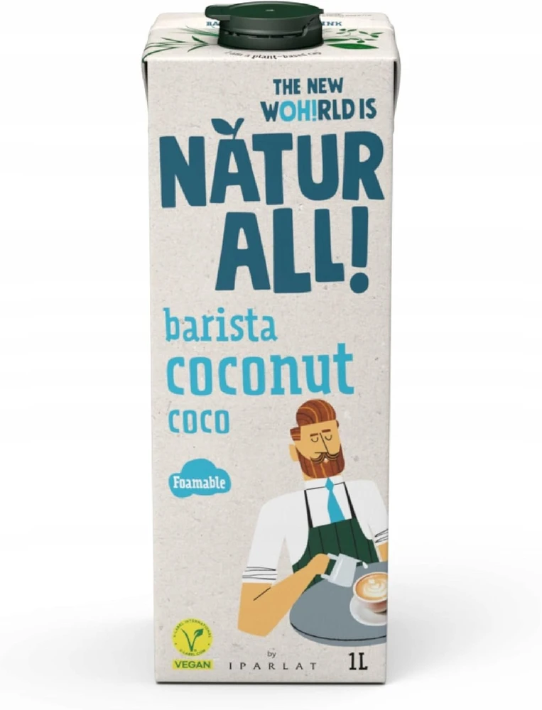 Alpro „Natur All“ – augalinis gėrimas su kokosais „Barista“, 1 l