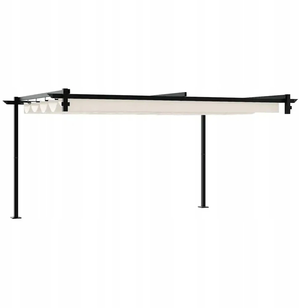 Pavėsinė 400 x 300 x 200 cm Kreminė Poliesteris
