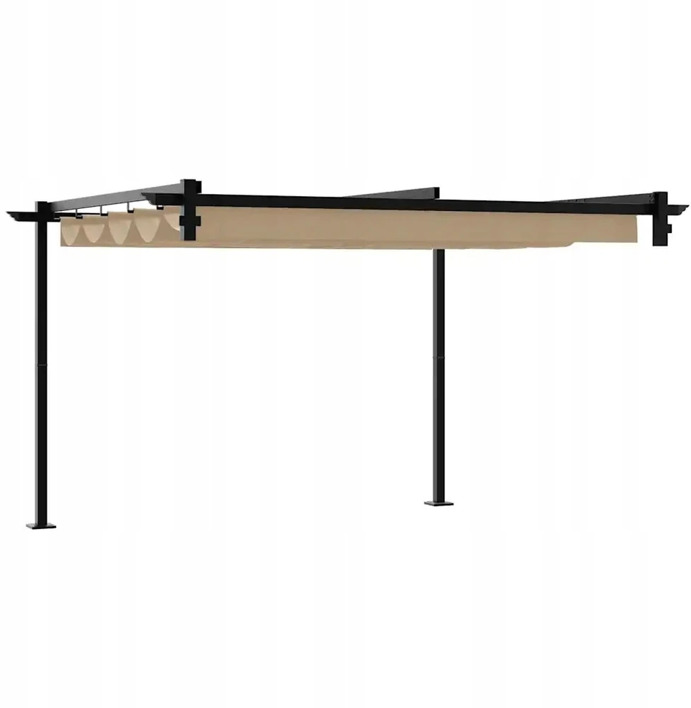 Pavėsinė 300 x 300 x 200 cm Taupe Poliesteris