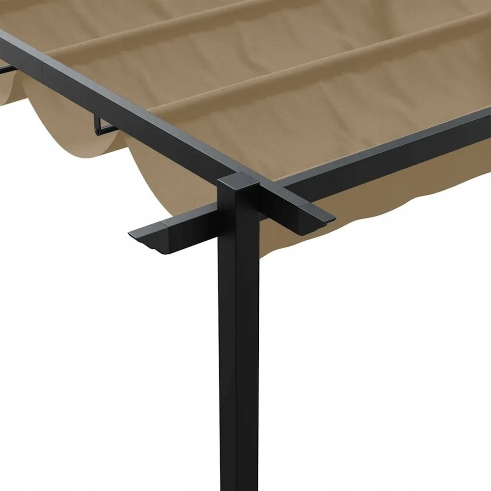 Pavėsinė 300 x 300 x 200 cm Taupe Poliesteris