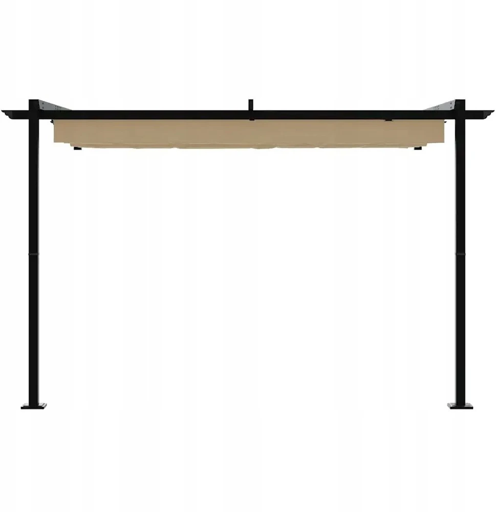 Pavėsinė 300 x 300 x 200 cm Taupe Poliesteris