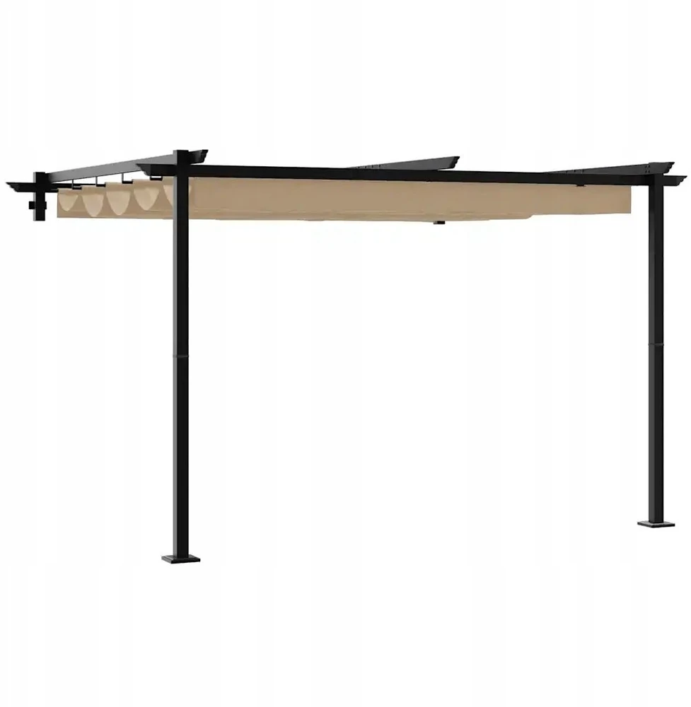 Pavėsinė 300 x 300 x 200 cm Taupe Poliesteris