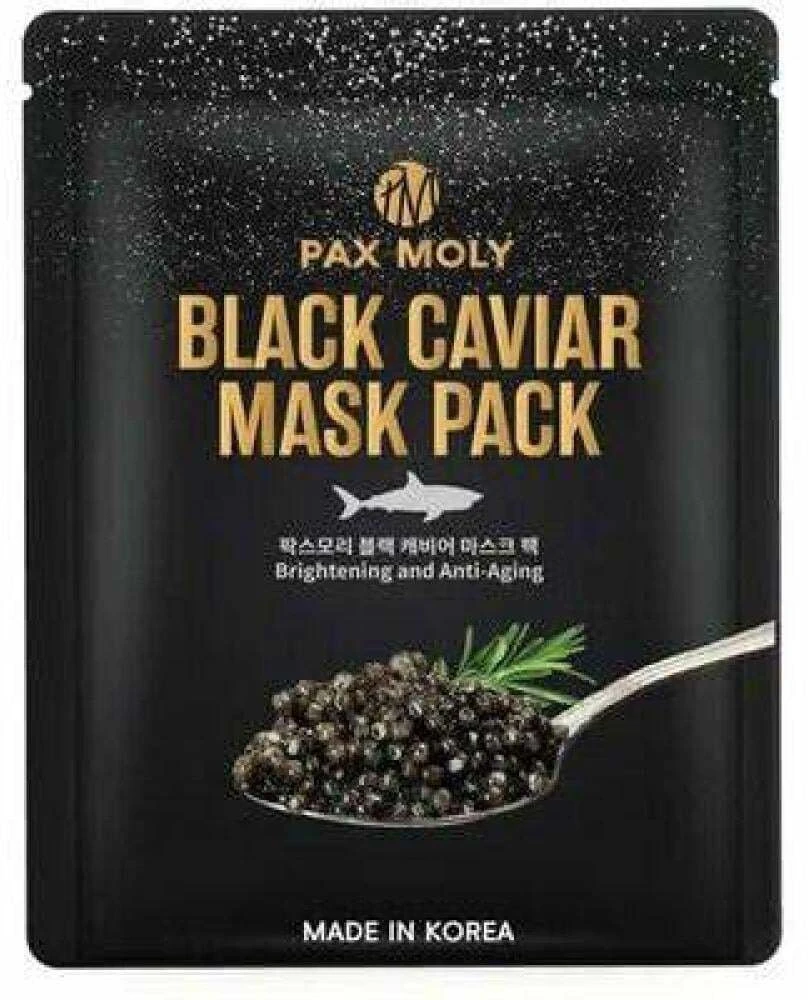 Alterna PaxMoly, Juodas Caviar, Brightening, Hydrating & Anti-Aging, Sheet Mask, Face, 25 ml For Women