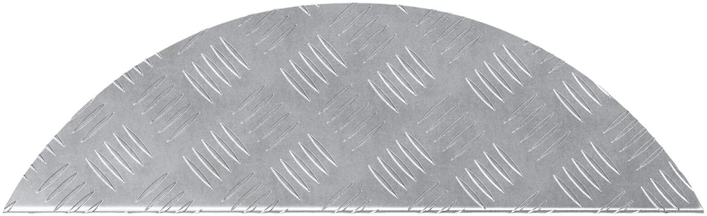 Laiptų danga 10 vnt. 60 x 18 x 2,5 cm Sidabro Aliuminis