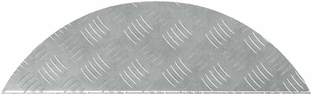 Laiptų danga 15 vnt. 60 x 18 x 2,5 cm Sidabro Aliuminis