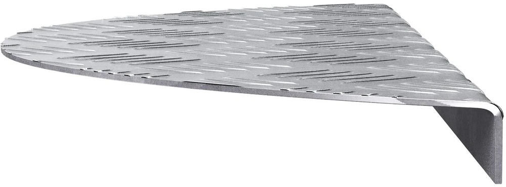 Laiptų danga 5 vnt. 60 x 18 x 2,5 cm Sidabro Aliuminis