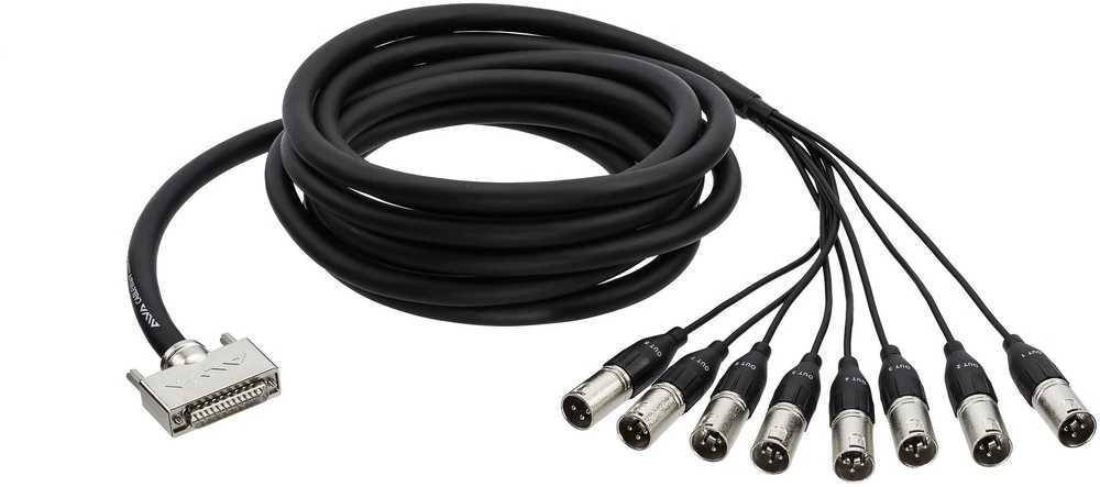 ALVA D-Sub25 į 8x XLRm audio kabelis