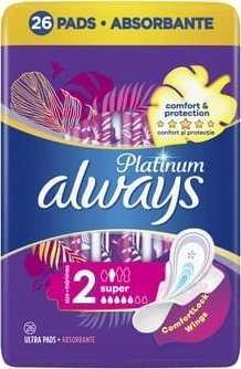 Always Platinum Ultra Super rožinis. 2 | 26 vnt.