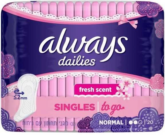 Higieniniai įklotai ALWAYS Dailies to GO Fresh Scent 20, vnt.