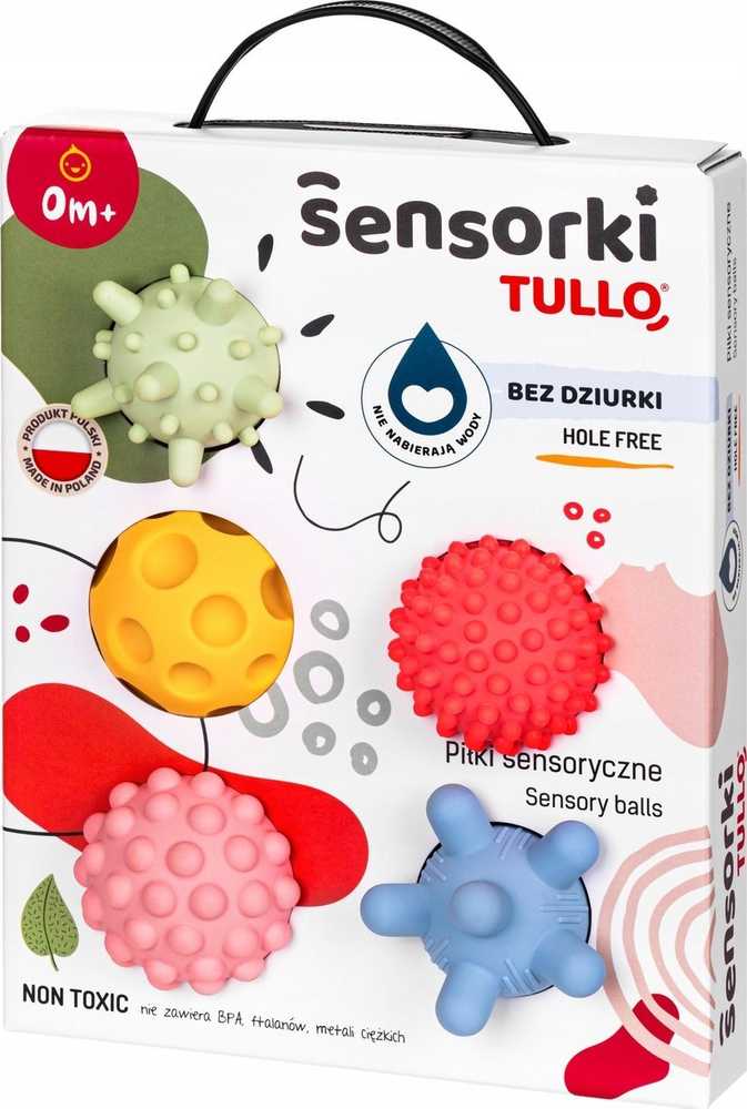 AM Tullo TULLO 496 Sensoriniai kamuoliukai Sensorki 5 vnt. be pastelinių skylių