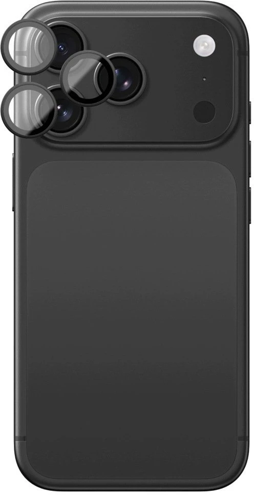 AmazingThing Radix Vision Lens fotoaparato objektyvo apsauga, skirta iPhone 18 Pro / 18 Pro Max – Juodas