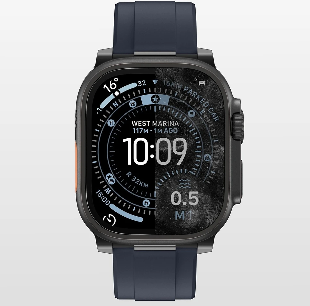 „AmazingThing Radix“ stiklinis ekrano apsauginis dėklas, skirtas „Apple Watch Uitra 3“ (49 mm)