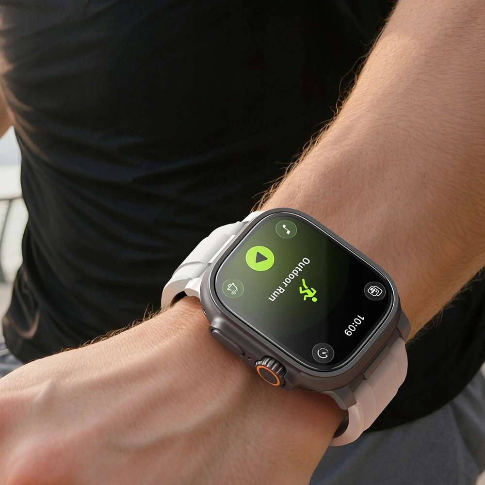 „AmazingThing Radix“ stiklinis ekrano apsauginis dėklas, skirtas „Apple Watch Uitra 3“ (49 mm)