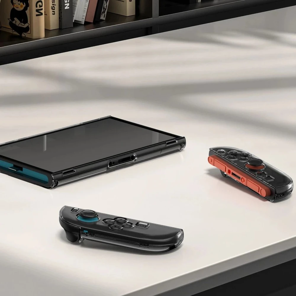 AmazingThing PlayShield Bare dėklas skirtas Nintendo Switch 2 – skaidrus/juodas