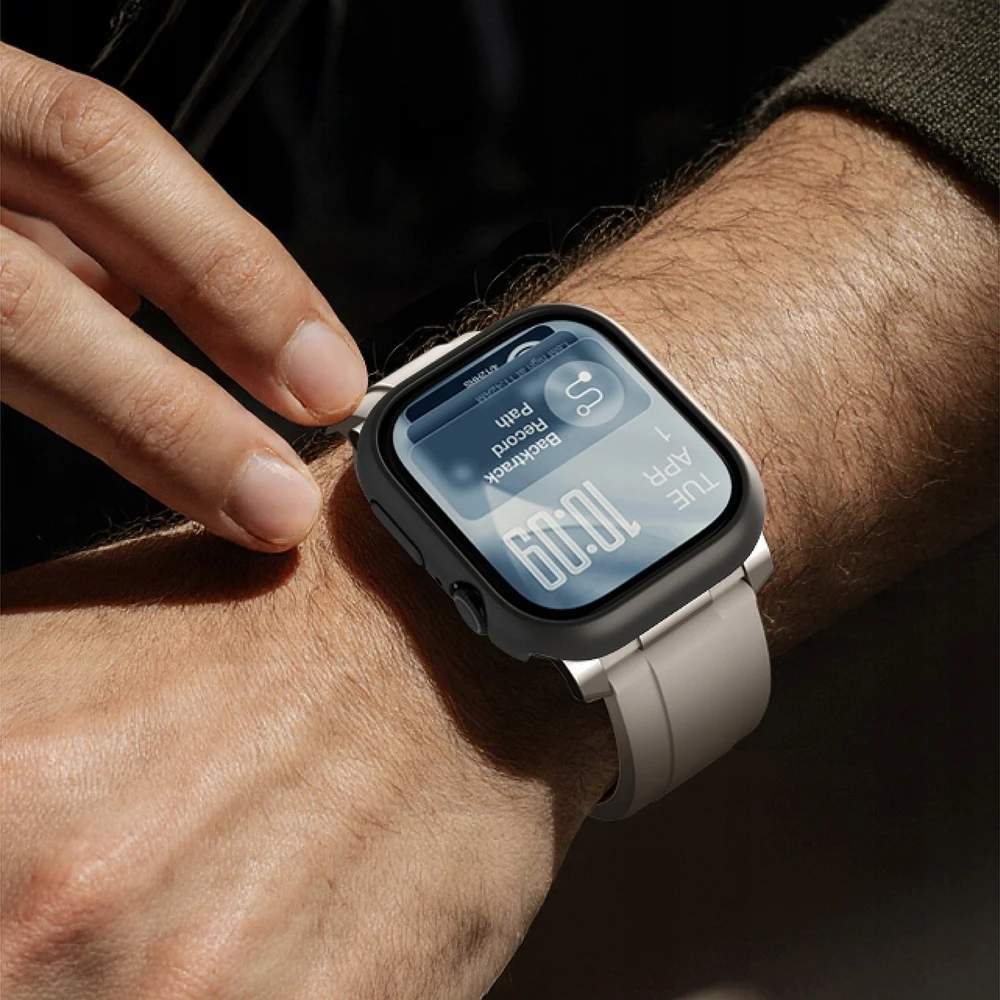 AmazingThing Minimal Protective dėklas skirtas Apple Watch Series 11 46mm – Juodas