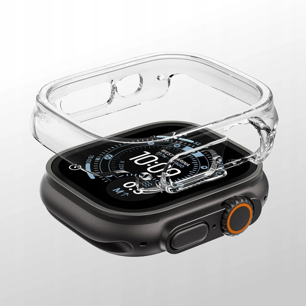 AmazingThing Minimal apsauginis dėklas skirtas Watch UItra 3 49mm – Skaidrus