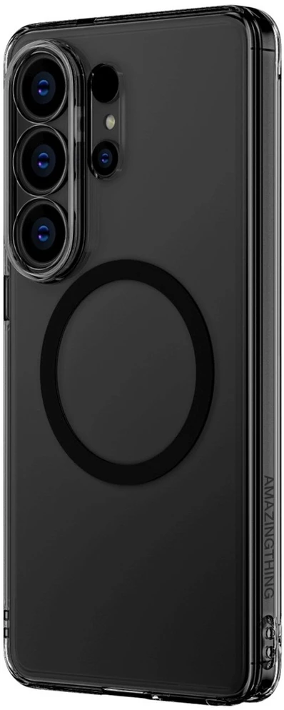 AmazingThing Minimal Mag Lens dėklas skirtas Samsung Galaxy S26 Ultra – juodos spalvos