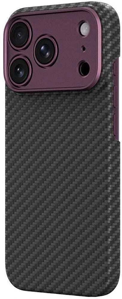 Dėklas AmazingThing Titan Max Lens Case for iPhone 18 Pro in Aramid Fiber with Camera Cover, Compatible with MagSafe - Violetinė
