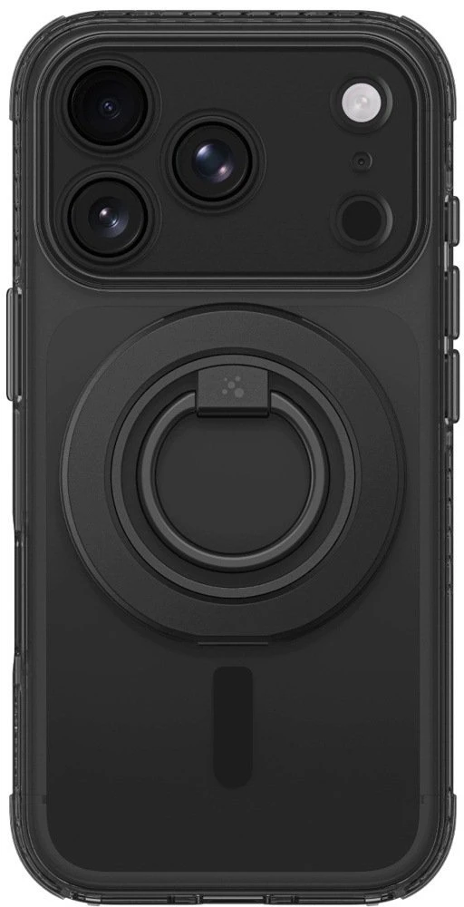 AmazingThing Titan Pro objektyvo žiedų rinkinio dėklas iPhone 18 Pro Max su kameros dangteliu ir magnetiniu žiedu, suderinamas su MagSafe – Juodas