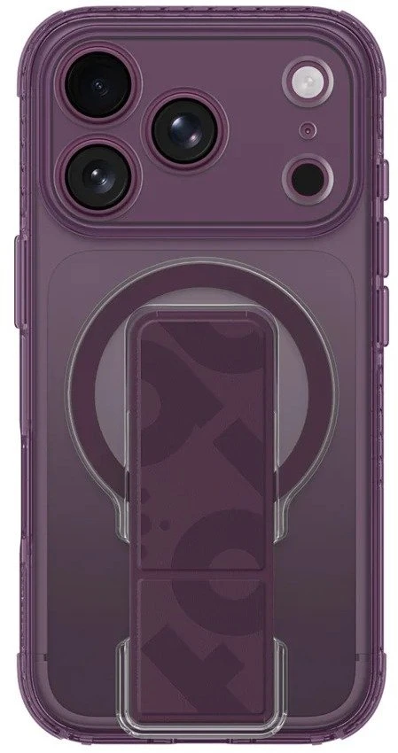 Dėklas AmazingThing Titan Pro lęšių laikiklio rinkinys iPhone 18 Pro su magnetiniu laikikliu ir stovu, suderinamas su MagSafe - Violetinė