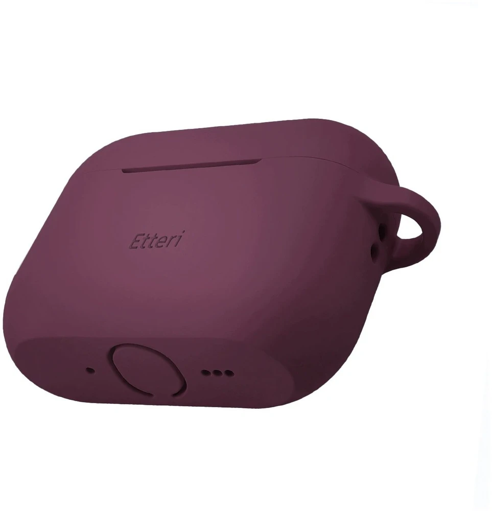 Etteri silikoninis dėklas AirPods Pro 3 tamsios vyšninės spalvos