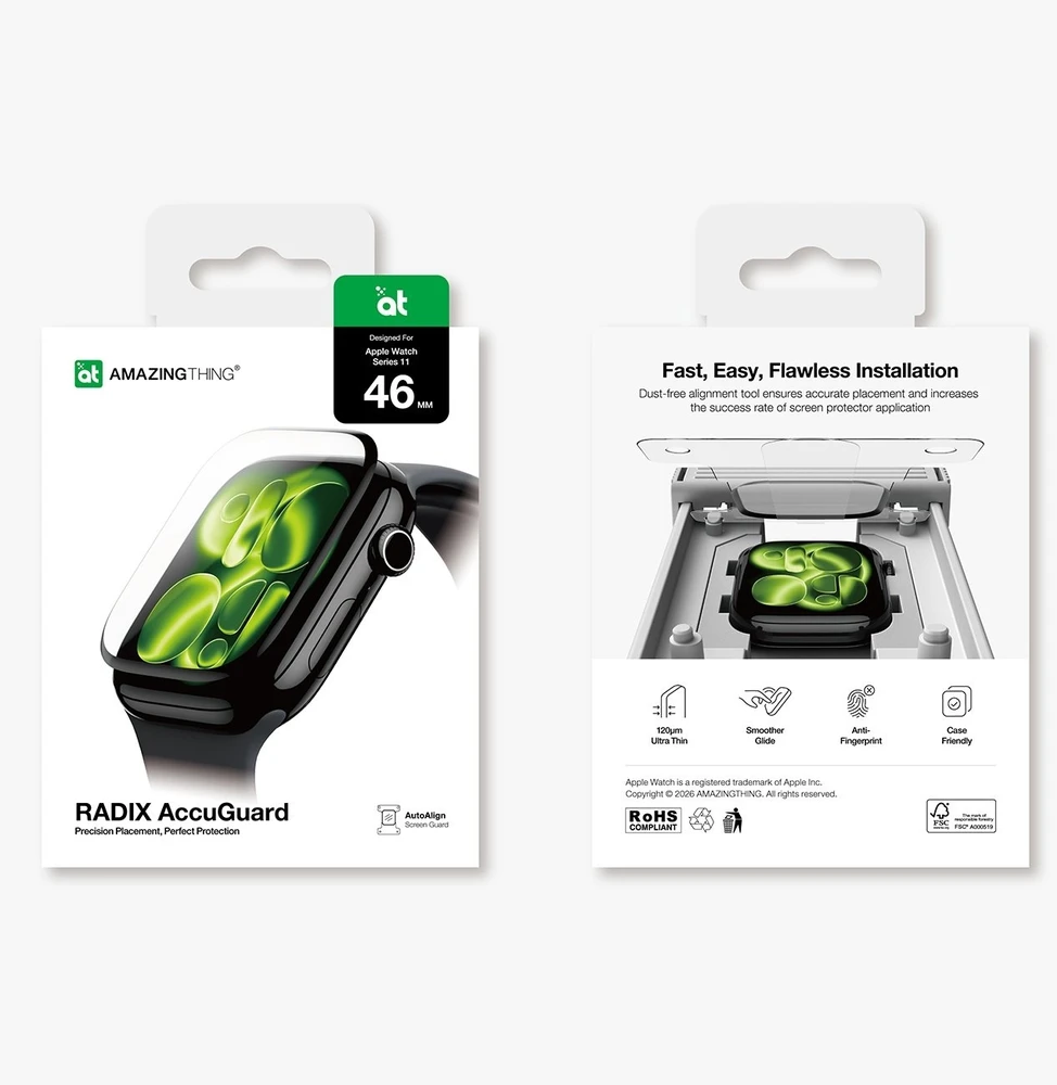 AmazingThing Radix protective plėvelė skirta Apple Watch Series 11 46 mm