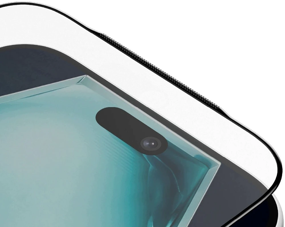 AmazingThing Titan +Care Full Glass grūdintas stiklas iPhone 18 Pro Max su montavimo rėmeliu