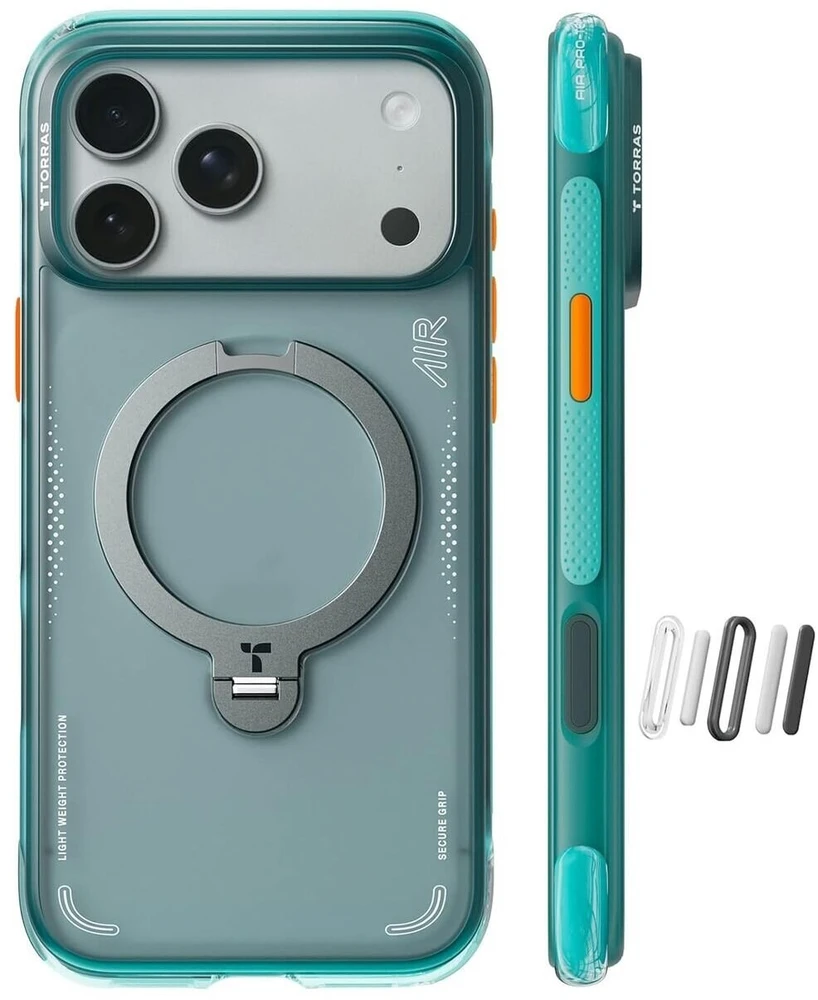 Dėklas Torras Ostand Q3 Air, ledyninis sprintas - iPhone 17 Pro Max