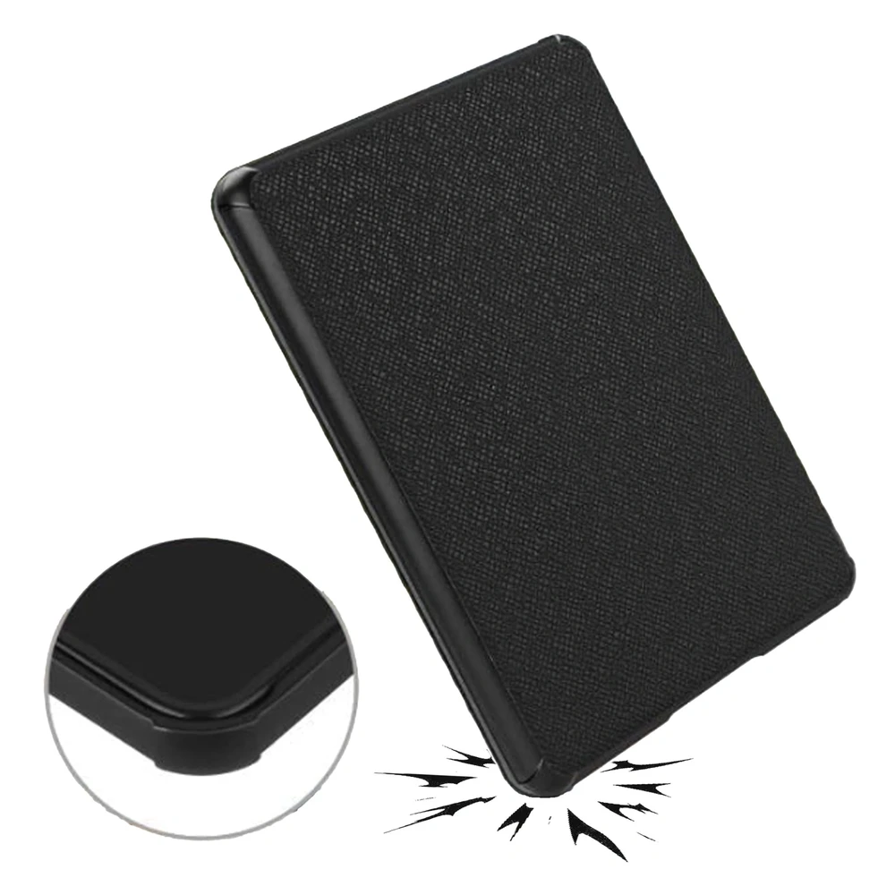 Atverčiamas dėklas Amazon Kindle Paperwhite skaityklei, su stovu, juodas
