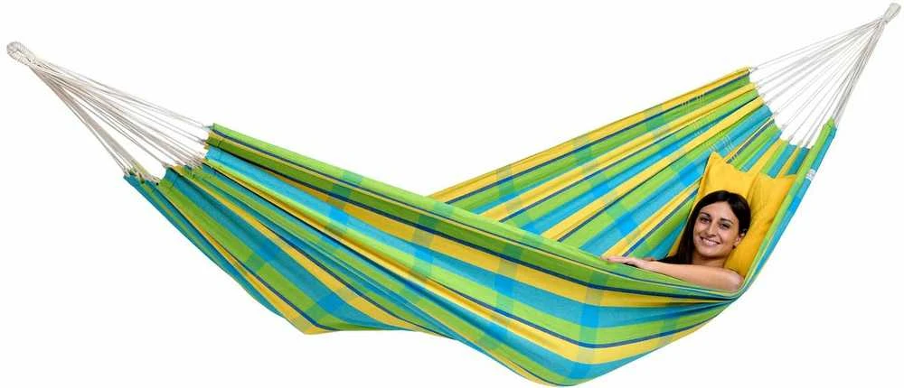 Amazonas Barbados citrininis dvigubas hamakas, 230x150 cm, 200 kg