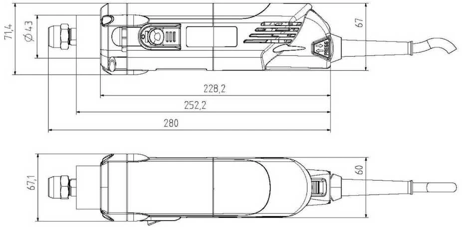 AMB frezavimo variklis 1400 FME-P DI 230V