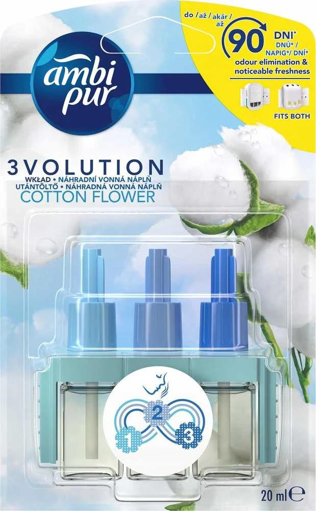 El. oro gaiviklio pakeitiklis AMBI PUR 3volution Cotton 20ml