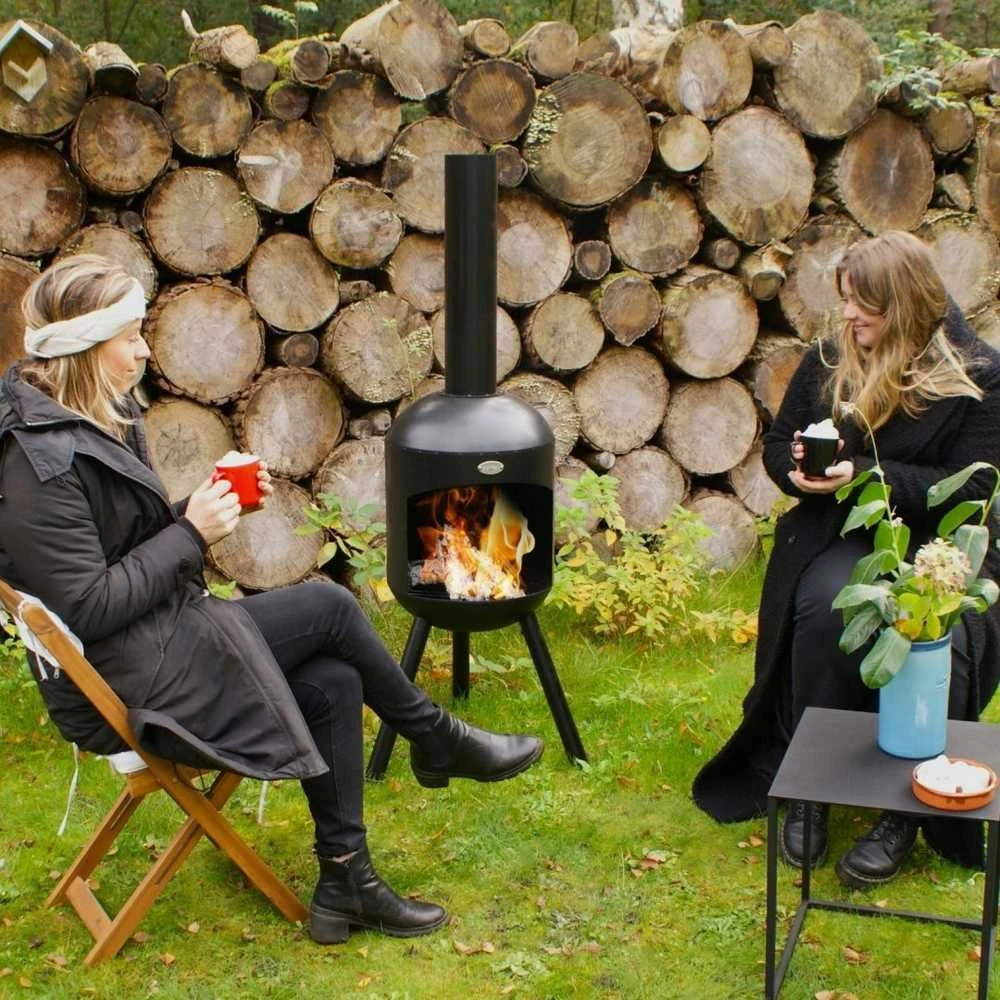 Ambiance Bonfeu Bonselo sodo židinys, juodas, 3901