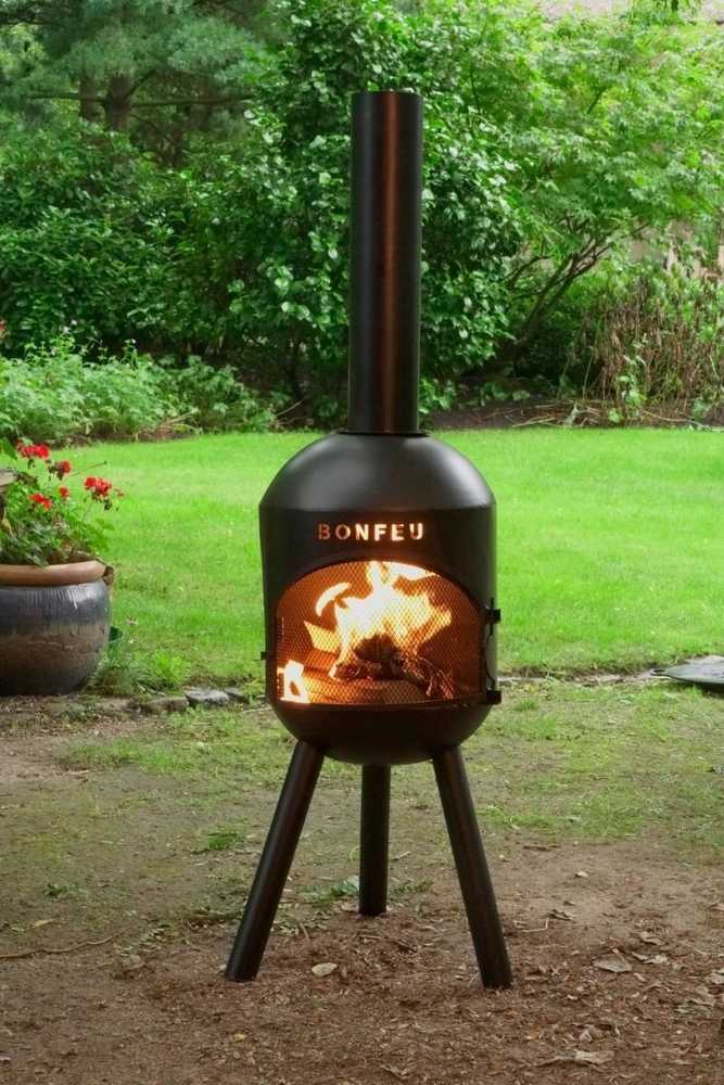 Ambiance Bonfeu Bonsolo sodo židinys, juodas, 3401