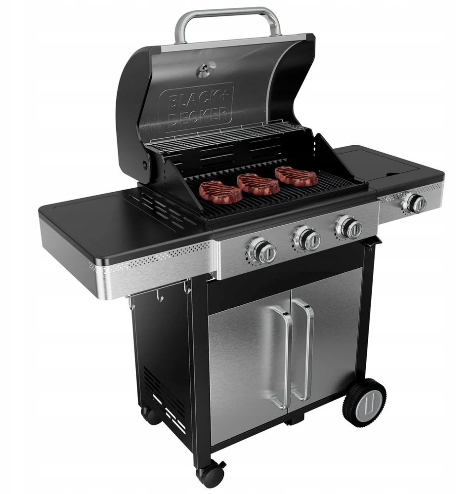 Black & Decker juodas+decker Juodas & Decker BXOG12950E gas grill, 3 burners