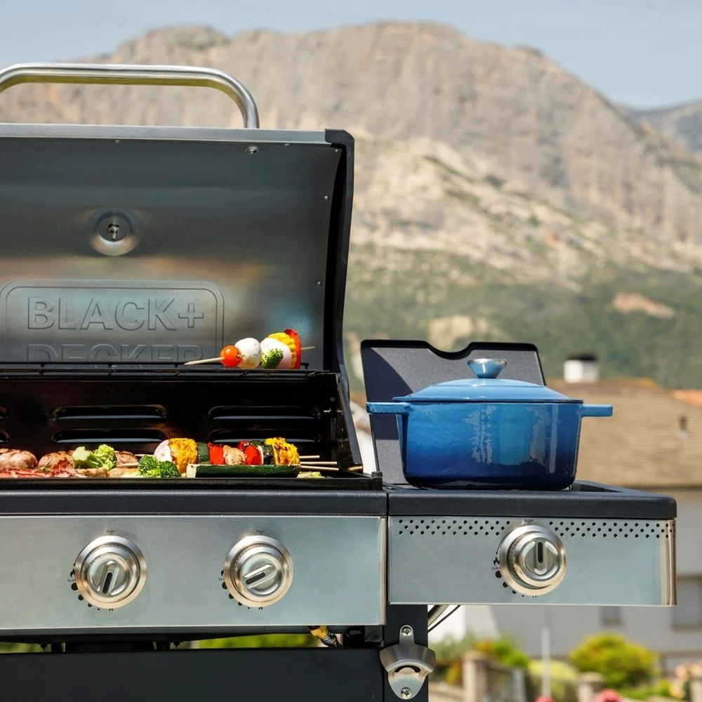 Black & Decker juodas+decker Juodas & Decker BXOG16550E gas grill, 4 burners