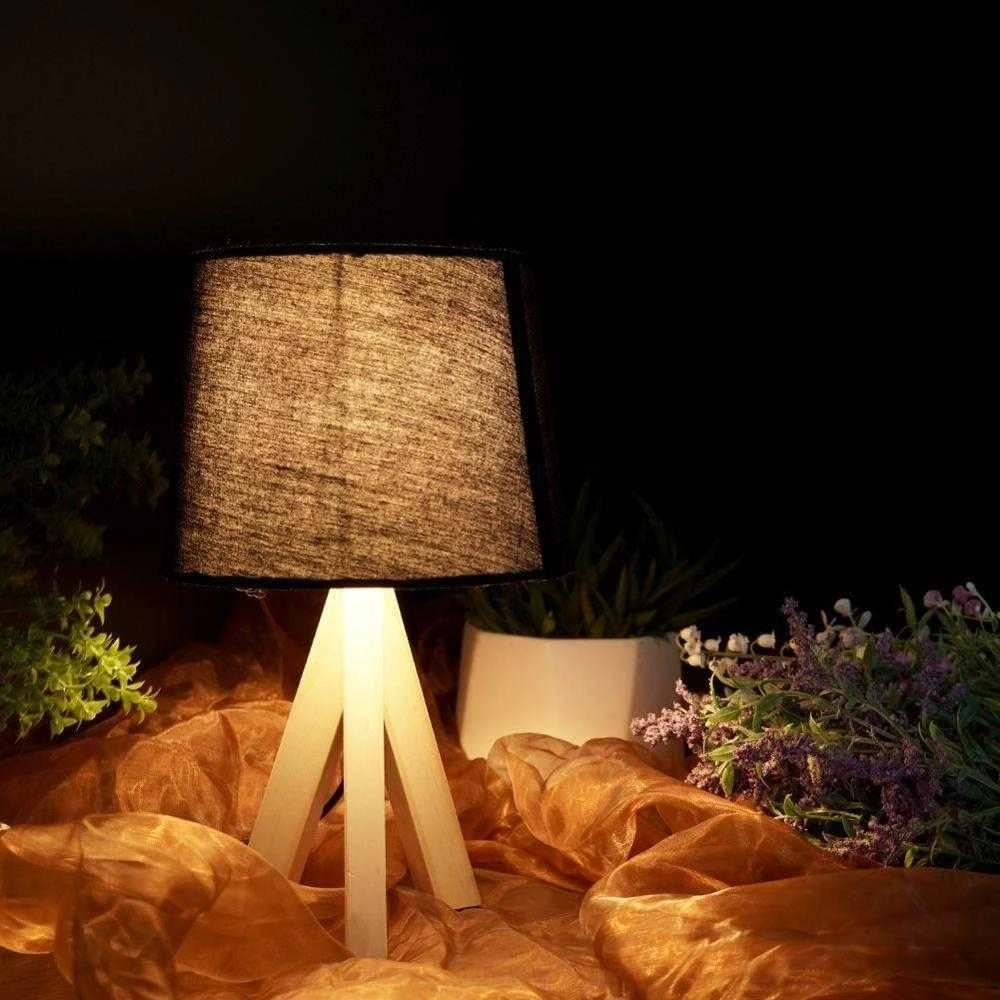 Ambiance Stalinis šviestuvas medinė juoda 30 cm